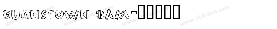 burnstown dam字体转换